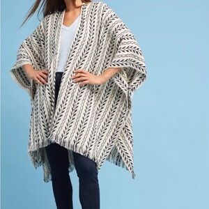 Anthropologie Kaftan Do Everything in Love Iris Chevron Striped Kaftan‎ One size